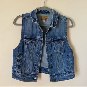 American Eagle Denim Vest